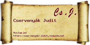 Cservenyák Judit névjegykártya