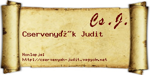 Cservenyák Judit névjegykártya