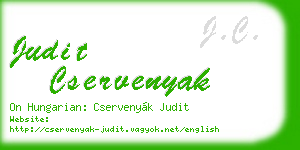 judit cservenyak business card